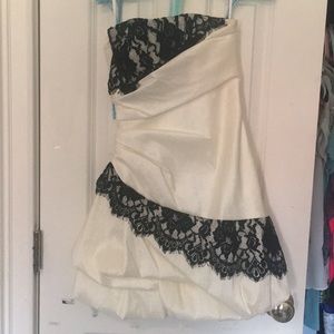 Size 2 strapless lace dress!